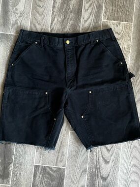 Carhartt vintage USA made double knee cut off utility shorts sz 36